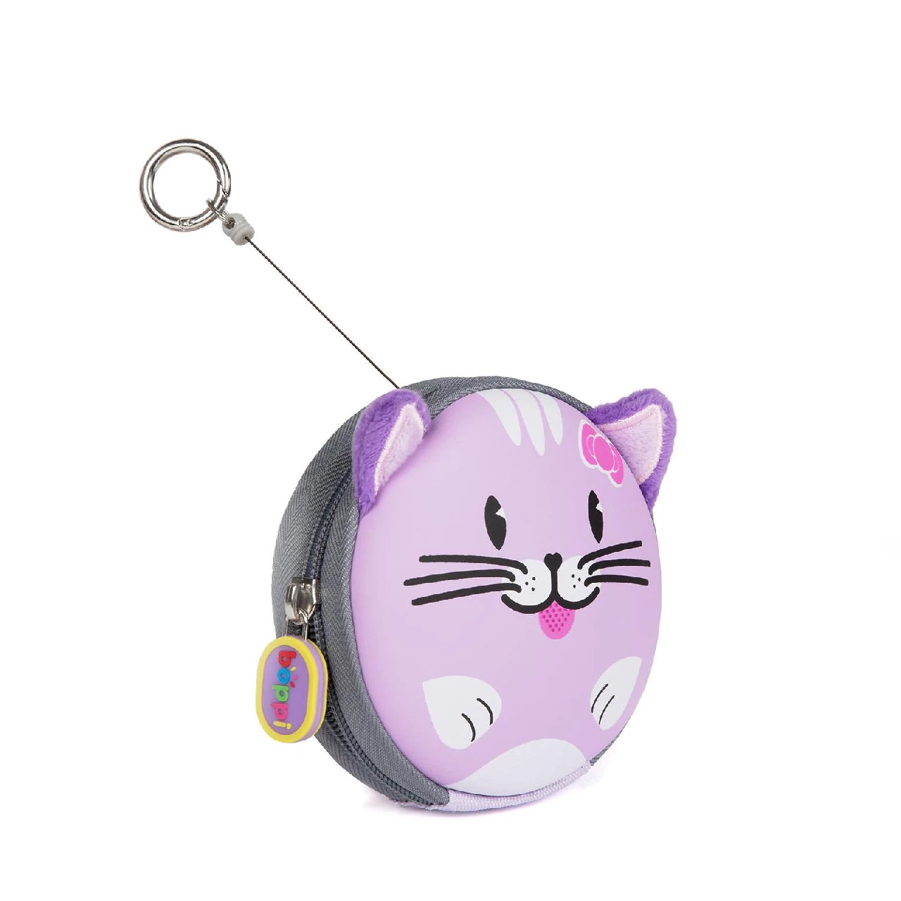 Kids suitcase backpack and wallet Cat with 3D details