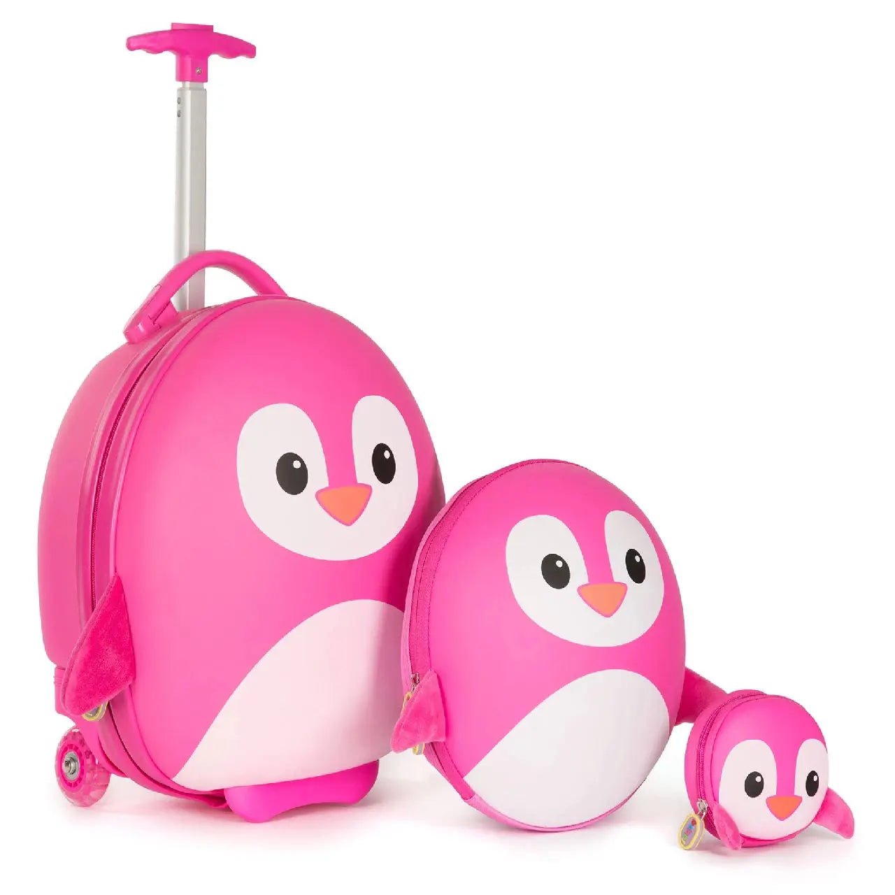 Kinderrucksack Boppi Tiny Trekker rosa Pinguin, 4l