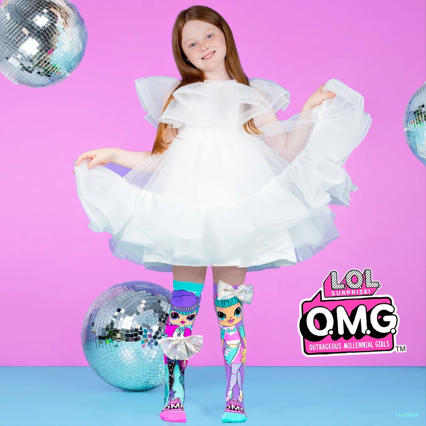 MADMIA kids socks L.O.L. O.M.G DISCO CANDY, size 6–99