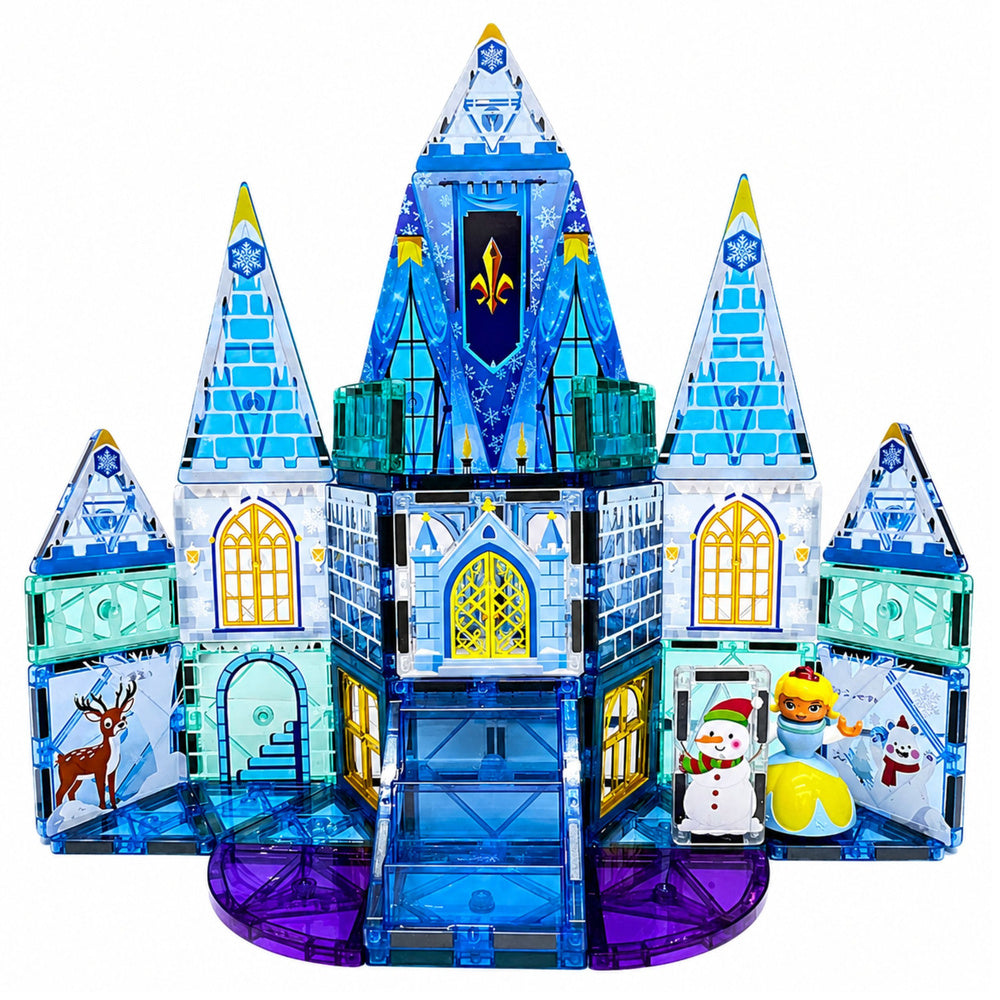 Magnetinės kaladėlės „Ledo princesės pilis“, 47 dalys