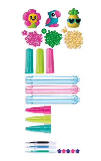 Kūrybinis tropinių rašiklių gamybos rinkinys „Clementoni Tropical Pens“